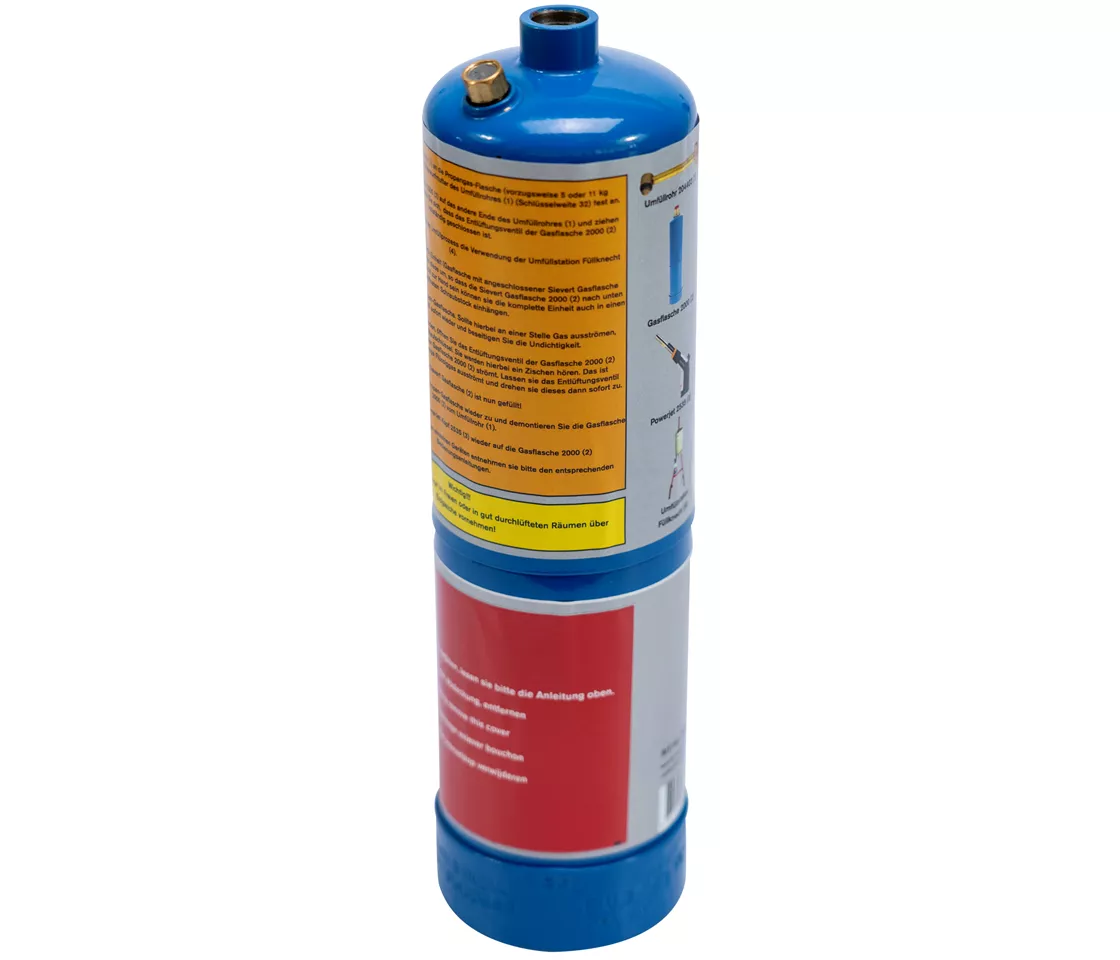 Bouteille gas rechargeable